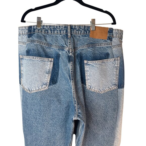 ZARA Womens Size 12/14 Light Blue Relaxed Fit Jeans 100% Cotton - Picture 9 of 15